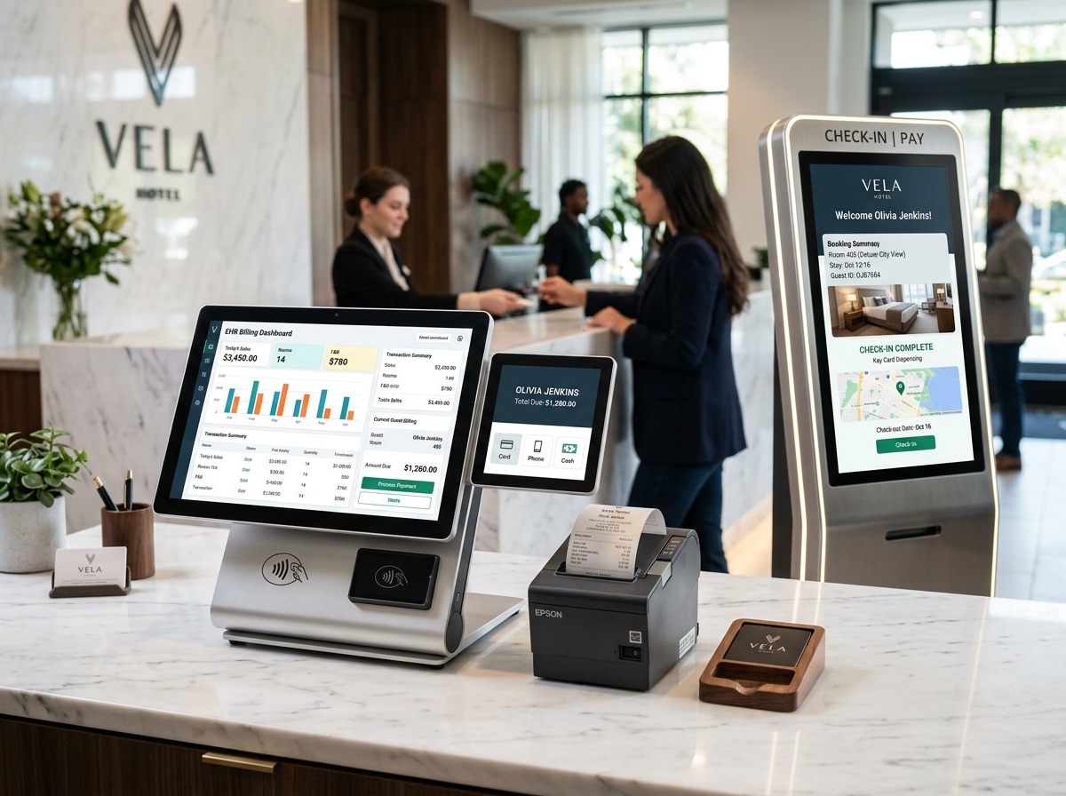 HashTag Tech Labs POS Machine and Hotel Check-in Kiosk